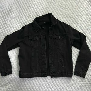 BLACK DENIM JACKET SZ M